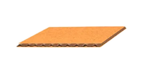 Papelão onda simples